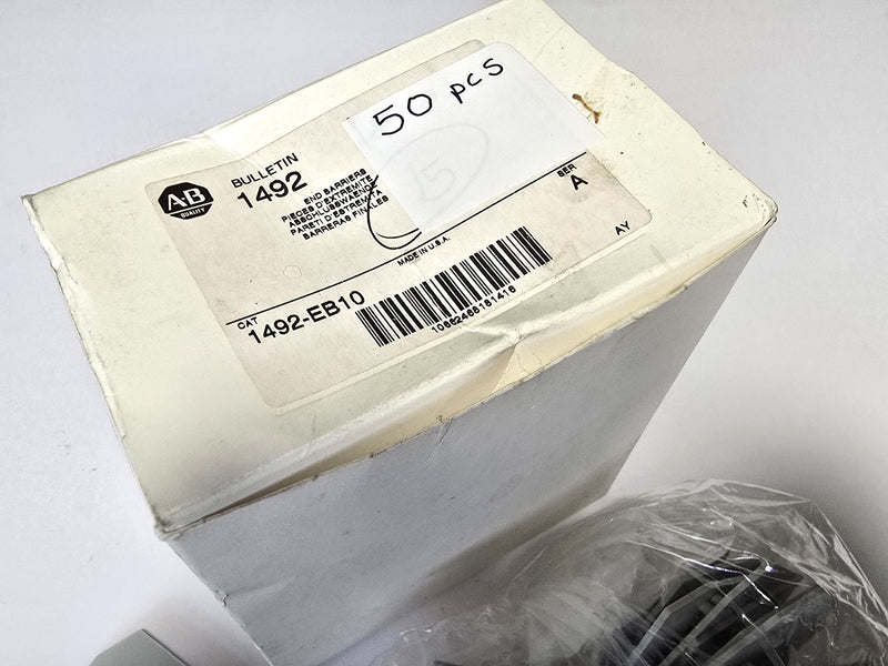 Allen Bradley 1492-EB10 Gray Terminal Block End Barriers ( Lot of 50 ) - New