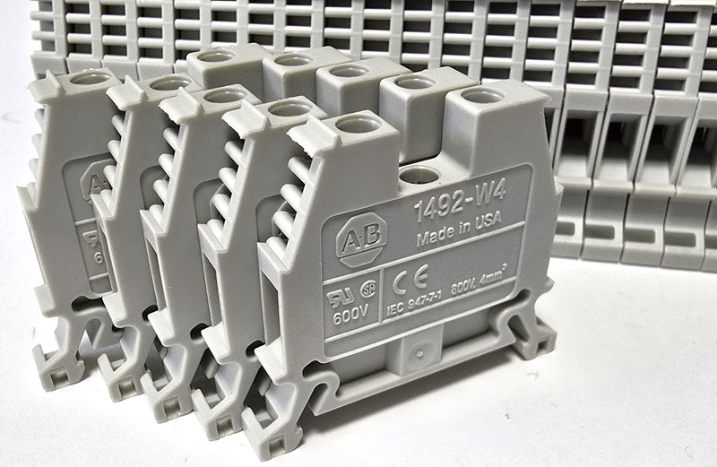 Allen Bradley 1492-W4 Gray Terminal Blocks ( Lot of 65 ) - New