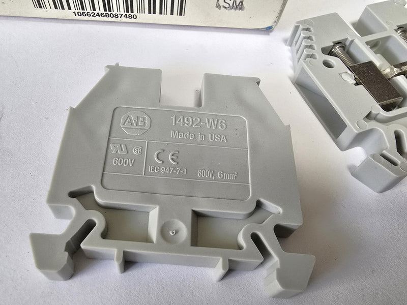 Allen Bradley 1492-W6 ( Lot of 43 ) Gray Terminal Blocks - New