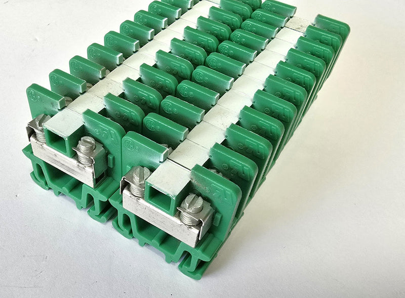 Allen Bradley 1492-CA1G ( Lot of 22 ) Green Terminal Blocks - New