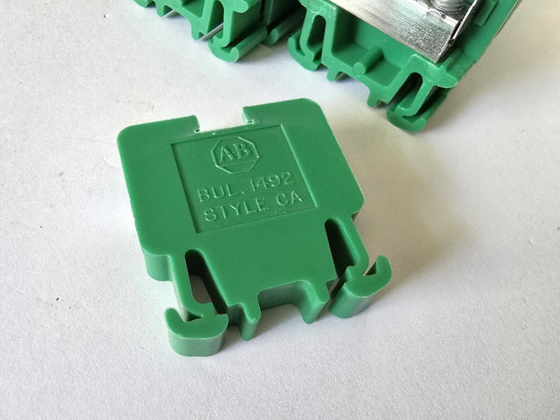 Allen Bradley 1492-CA1G ( Lot of 22 ) Green Terminal Blocks - New