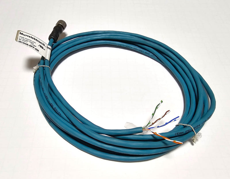 Murrelektronik M1D45-8FP-5M Ethernet 8-Pin Female to Flying Leads 5M Cable