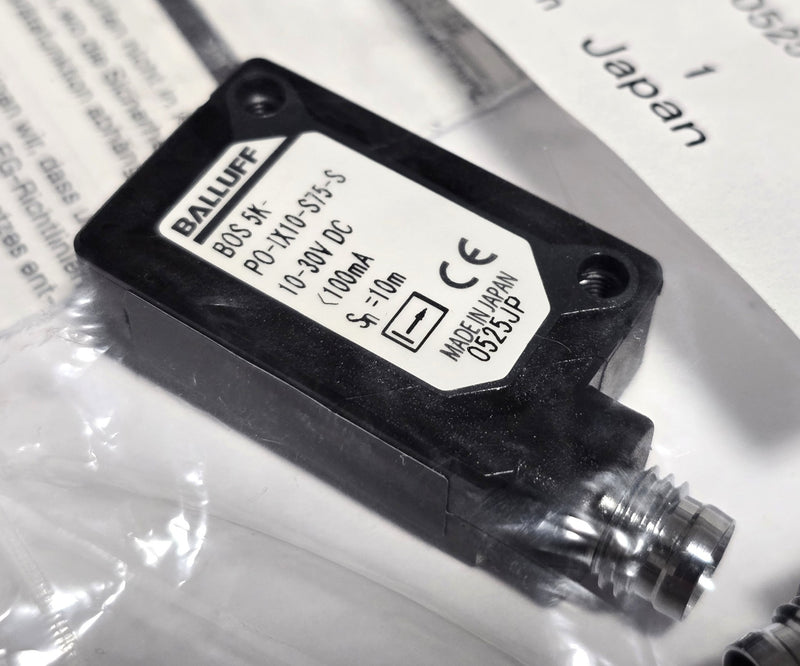 Balluff BOS 5K-PO-IX10-S75-S Thru Beam Photoelectric Switch 135577 - New Sealed