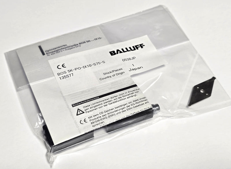 Balluff BOS 5K-PO-IX10-S75-S Thru Beam Photoelectric Switch 135577 - New Sealed