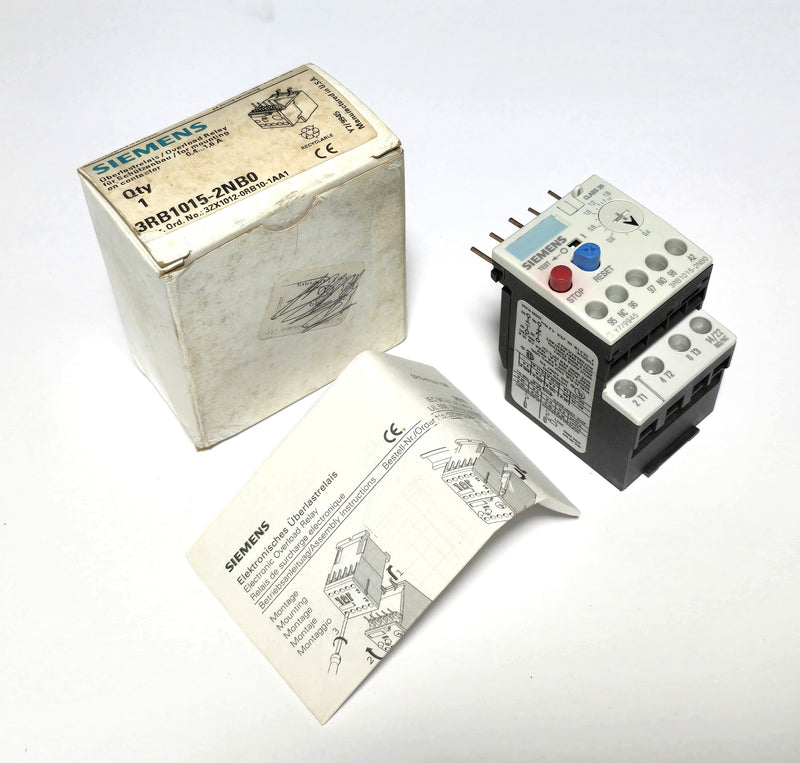 Siemens 3RB1015-2NB0 0.4-1.6A Overload Relay - New