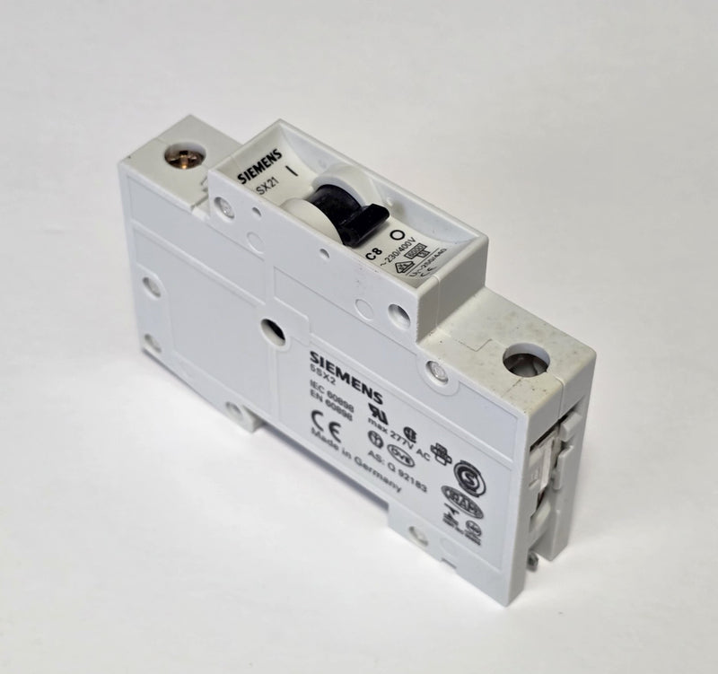 Siemens 5SX21 / 5SX2 108-7 8A Circuit Breaker - New