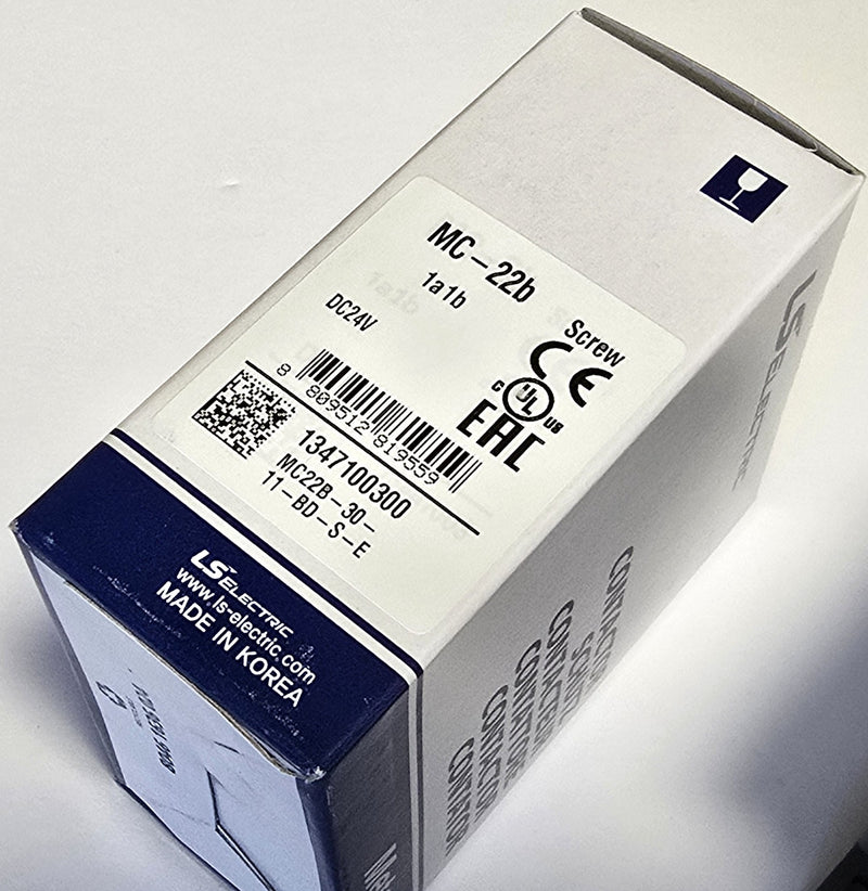 LS Electric MC-22b Metasol Contactor MC22B-30-11-BD-S-E 24VDC Coil - New in Box