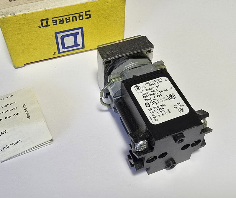 Square D KXPA7A Class 9001 Push Button Light Module 220-240V - New
