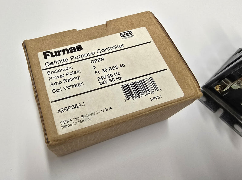 Furnas 42BF35AJ 3-Pole 30A 24VAC Coil Definite Purpose Contactor - New