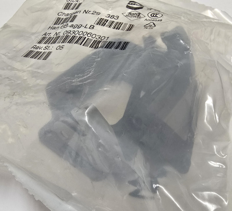 Harting Han 6B-agg-LB Art. Nr. 09300060301 Bulkhead Connector - New / Sealed