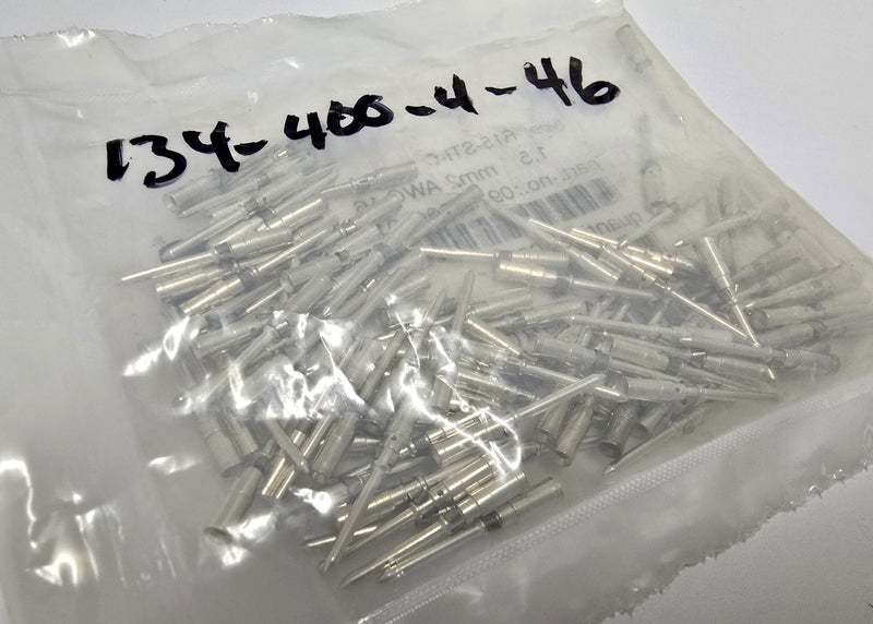 Harting 09150006101 Male 16AWG Crimp Contact Pins ( Pack of 100 ) New / Sealed