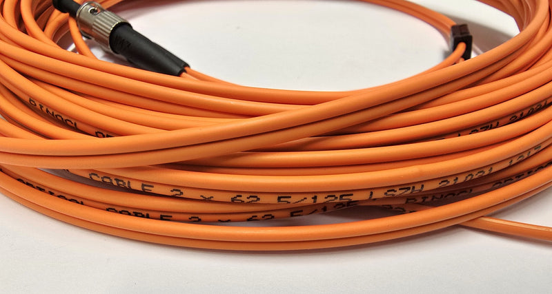 Optical Sources ST-2210-C2D Fiber Optic Orange Cable P/CD 062 ST-ST 10M DPX