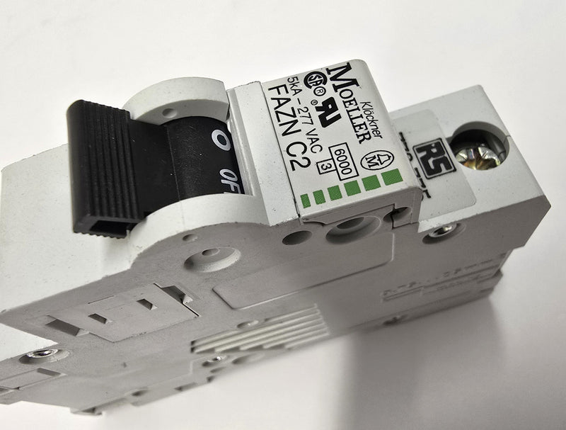 Moeller FAZN C2 5kA-277 VAC 1P 2A Circuit Breaker - New