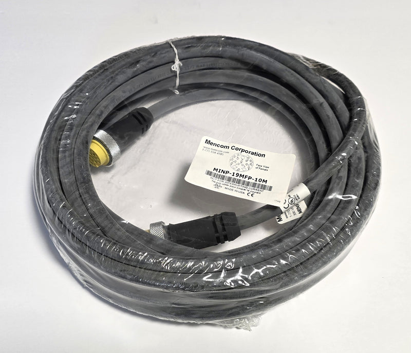 Mencom MINP-19MFP-10M 300V 19-Pin 10M Extension Cable - New / Sealed