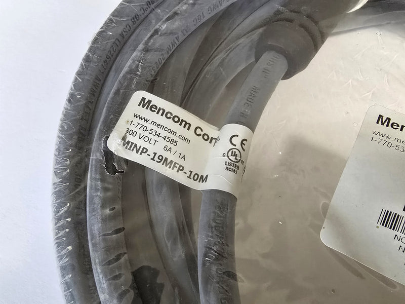 Mencom MINP-19MFP-10M 300V 19-Pin 10M Extension Cable - New / Sealed
