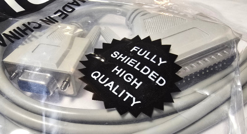 SPC Technology SPC10503 25-Pin Male to 9-Pin Female 10' Hayes Modem Cable - New