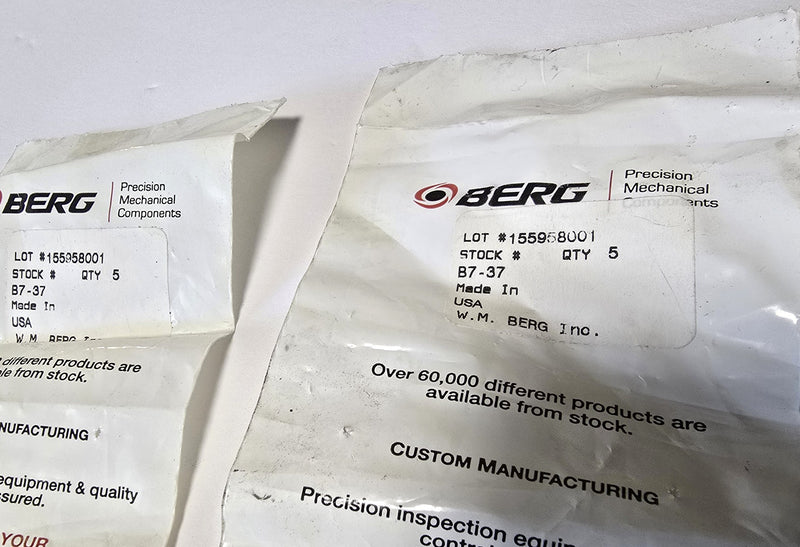 BERG B7-37 Sleeve Bearing (2) 5-Pack's - New / Sealed