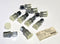 Parker 6-8 FBU-S Flareless Male Connector 1/2" NPTF 3/8" Tube Steel ( Lot of 9 )