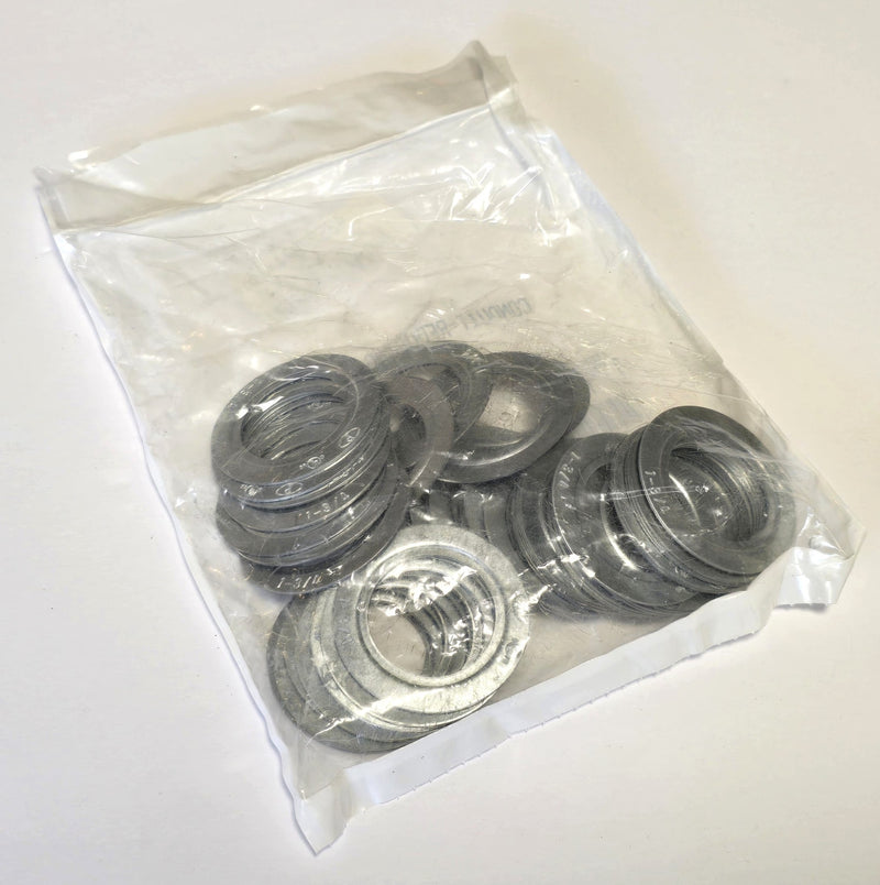 Electrical Conduit 1" to 3/4" Reducing Washers (50-Pack) Galvanized Steel - New