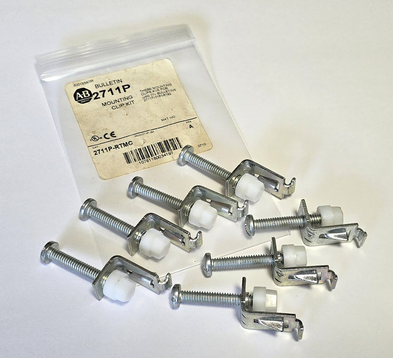 Allen Bradley 2711P-RTMC Panel View Mounting Clips 2711P 6181 6182 ( Lot of 7 )
