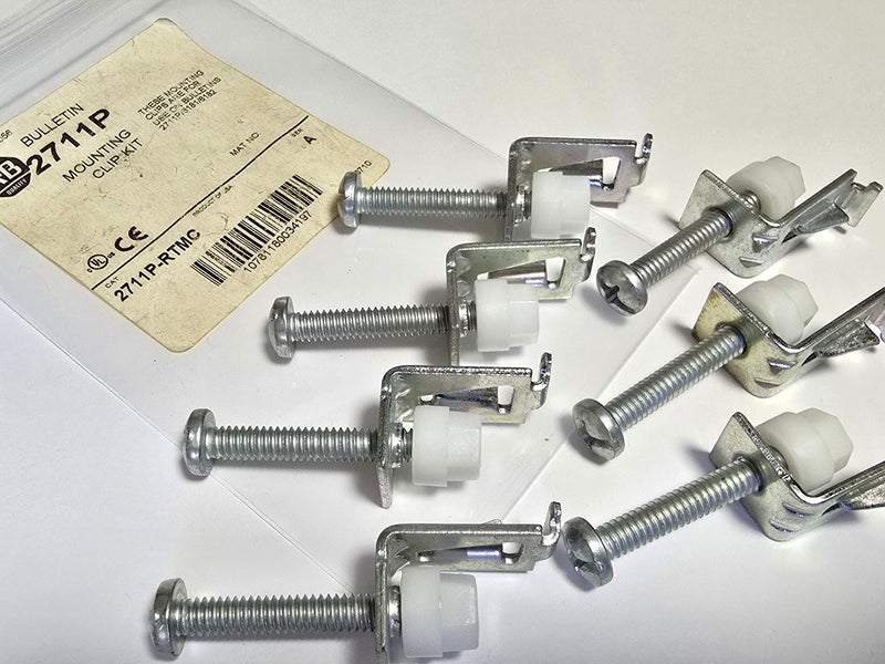 Allen Bradley 2711P-RTMC Panel View Mounting Clips 2711P 6181 6182 ( Lot of 7 )