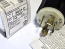 Leviton 3431-C 3-Phase 4P30A 120/208V Locking Plug - New