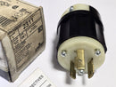 Leviton 2311 2-Pole 3-Wire 20A 125V Locking Plug - New