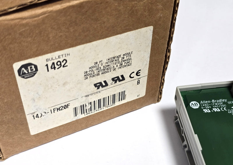 Allen Bradley 1492-IFM20F Ser.B 20 PT. Breakout Interface Module - New