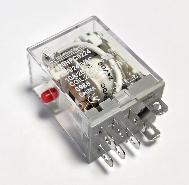 GE 420NPC0224 Relay Coil 24VDC 8-Pin 2PDT - New