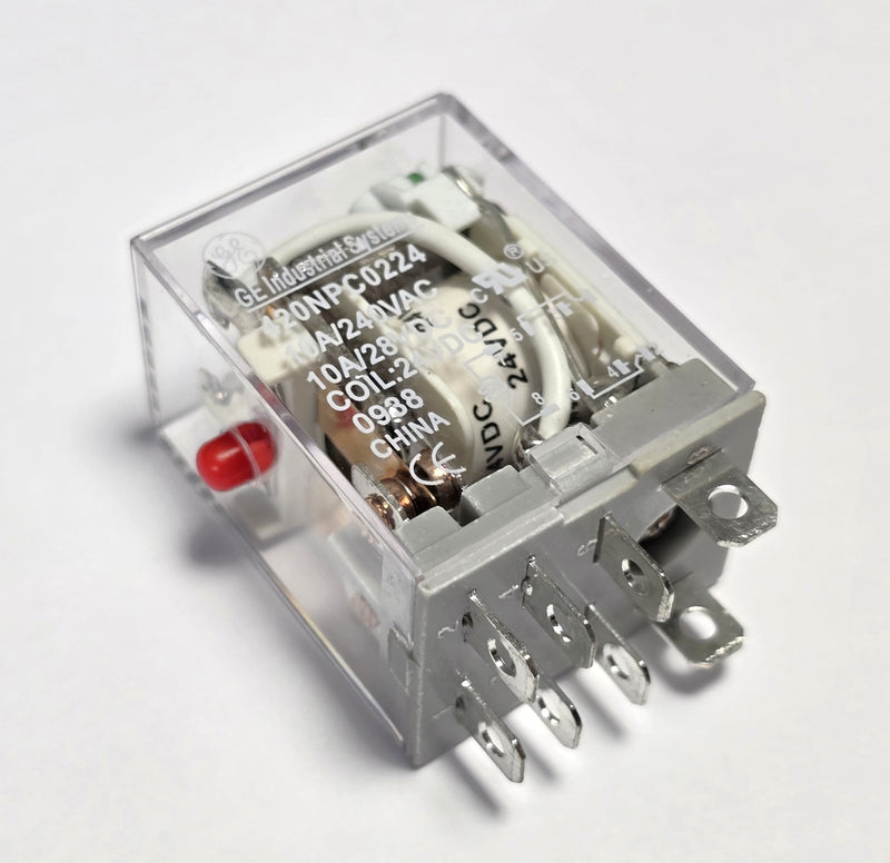 GE 420NPC0224 Relay Coil 24VDC 8-Pin 2PDT - New