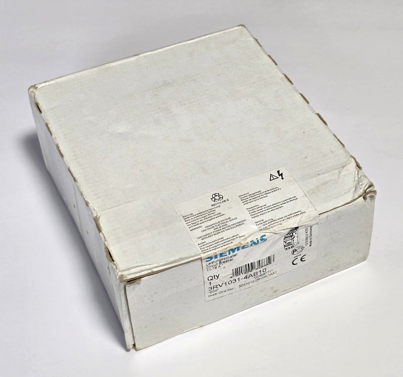 Siemens 3RV1031-4AB10 11-16A Motor Overload Circuit Breaker - New / Sealed
