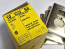 Hubbell S8 Stainless Steel Smooth Single Duplex Receptacle Covers Box/10 - New