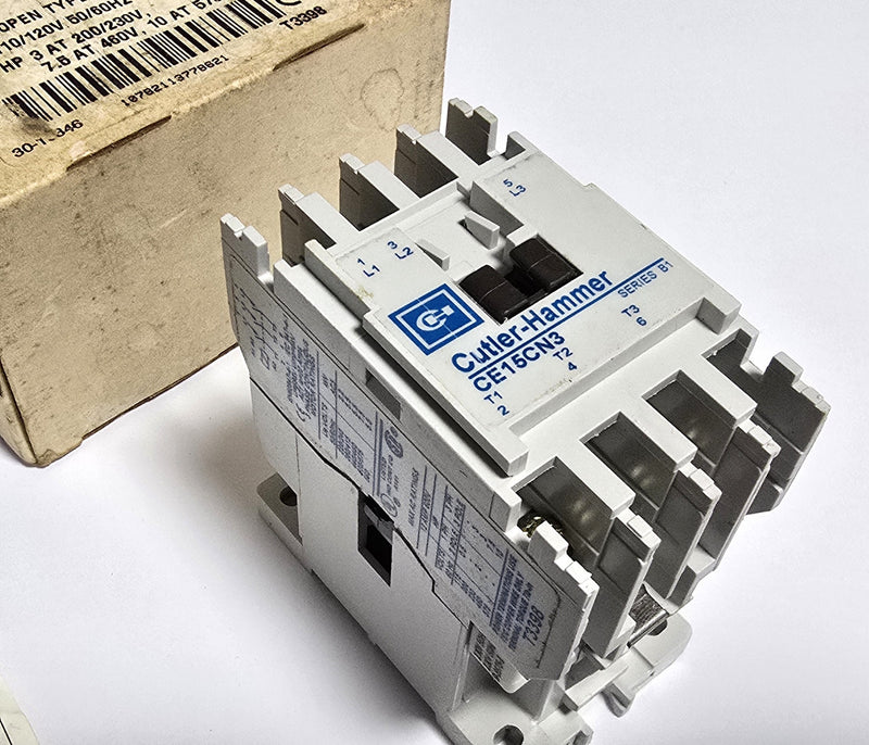 Cutler Hammer CE15CN3AB Size C 3P 12A 120V Coil Contactor - New