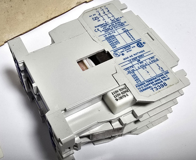 Cutler Hammer CE15CN3AB Size C 3P 12A 120V Coil Contactor - New
