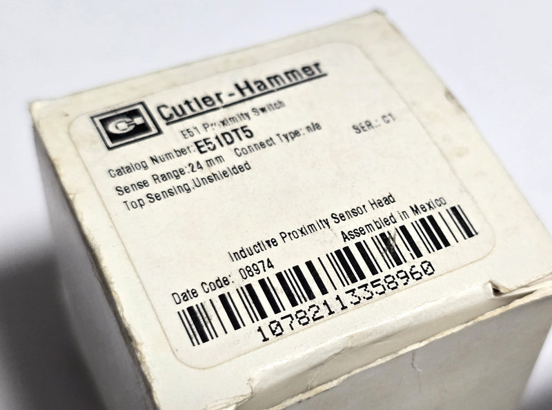 Cutler Hammer E51DT5 Inductive Proximity Head Sensor - New