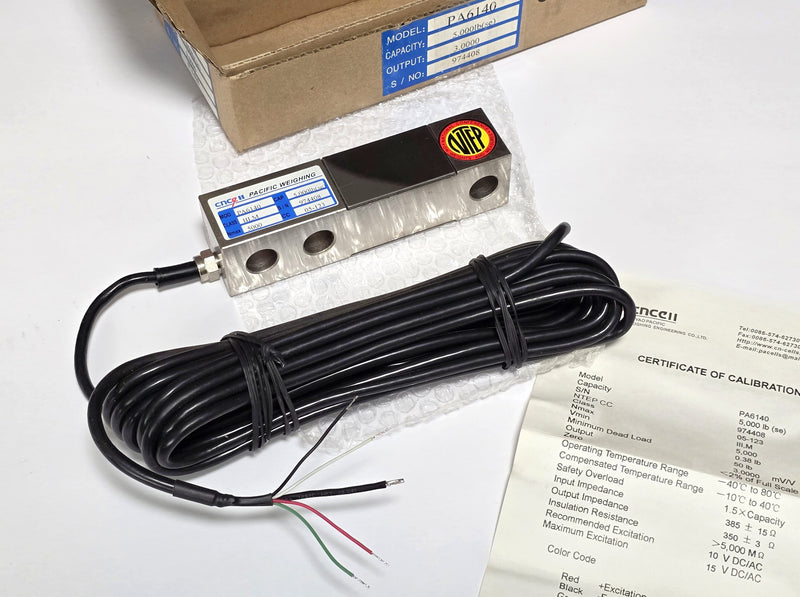 CNCELL PA6140-5K-Se 5,000 LB Shear Beam Load Cell CS SESB NTEP 20Ft Cable - New