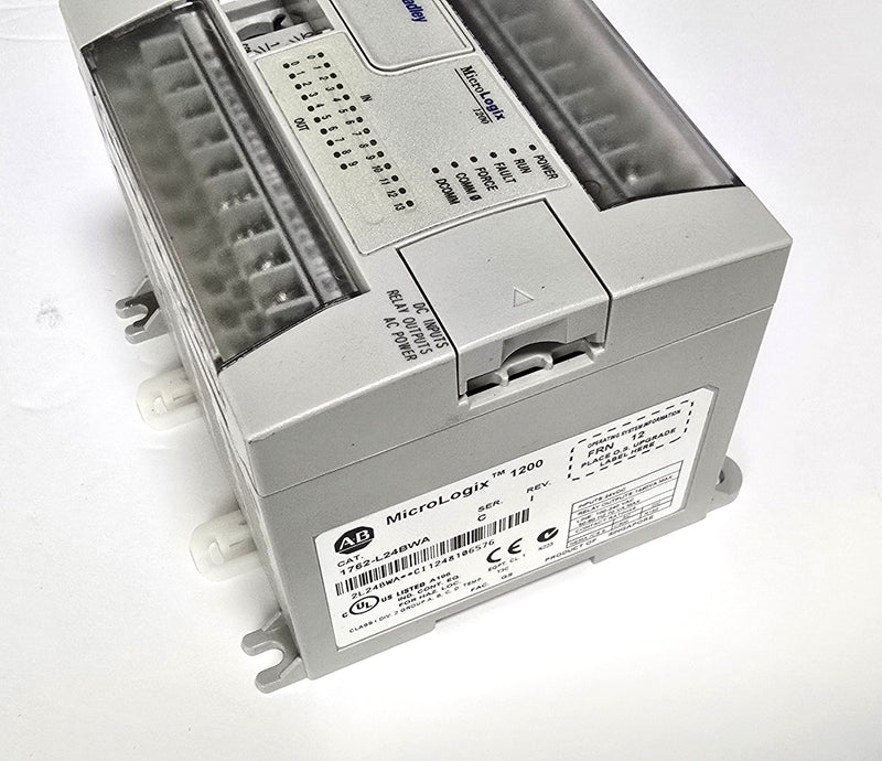 Allen Bradley 1762-L24BWA Ser.C Rev.I FRN: 12 - MicroLogix 1200 PLC - AC Power