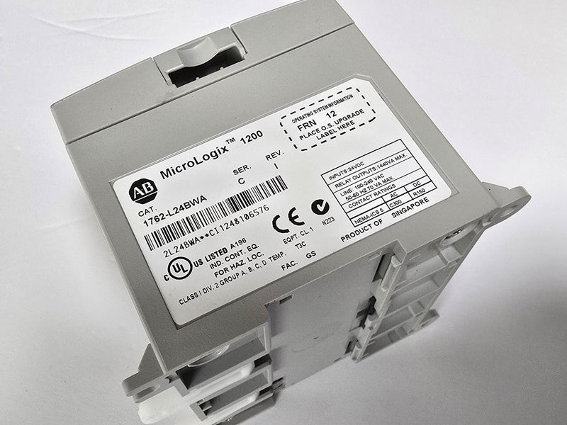 Allen Bradley 1762-L24BWA Ser.C Rev.I FRN: 12 - MicroLogix 1200 PLC - AC Power