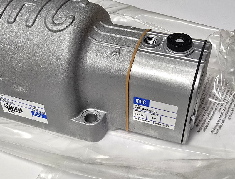 MAC 1301G-501D-2 Single (A) Solenoid 24VDC Pneumatic Valve Assembly - New