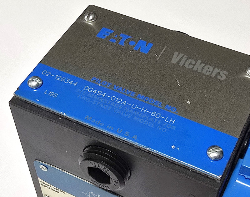 Vickers DG4S4-012A-U-H-60-LH Hydraulic Directional 24VDC Solenoid Valve