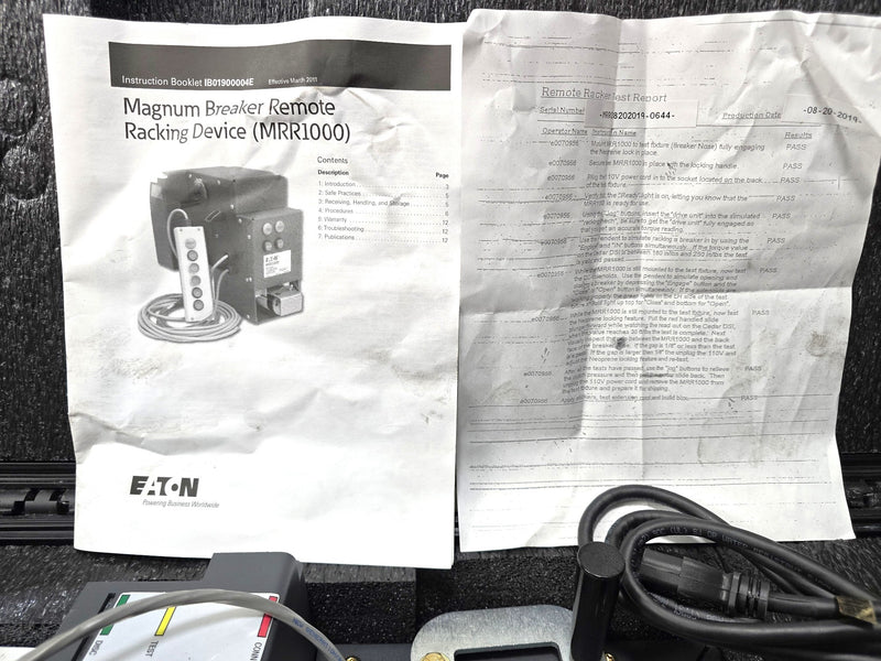 Eaton MRR1000 Magnum Breaker Remote Racking Device & SKB iSeries Waterproof Case