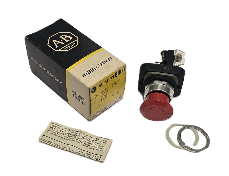 Allen Bradley 800T-FX6A1 Non-Illuminated 2 Position Red Push-Pull Button - New