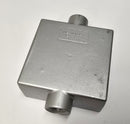 RedDot 2AFSC-1 Aluminum 2-Gang 1/2" Device Box FSC Style Through Feed - New