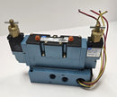 MAC 93A-FAB-BAA-DM-DDAP-4DM Dual 24VDC Solenoid Pneumatic Valve & Manifold - New