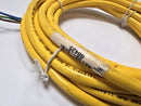 Banner QDS-315C 3-Pin Female 3.75M Yellow PVC Cable - New