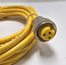 Banner QDS-315C 3-Pin Female 3.75M Yellow PVC Cable - New