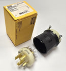 Hubbell HBL7411GCB Male 3-Pole 4-Wire Grounding 20A 250V Twist Lock Plug - New