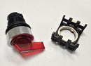 AGUT PZS-J3PD2 3-Position Selector Switch Cam 2 Red Lever & Contact Mount - New