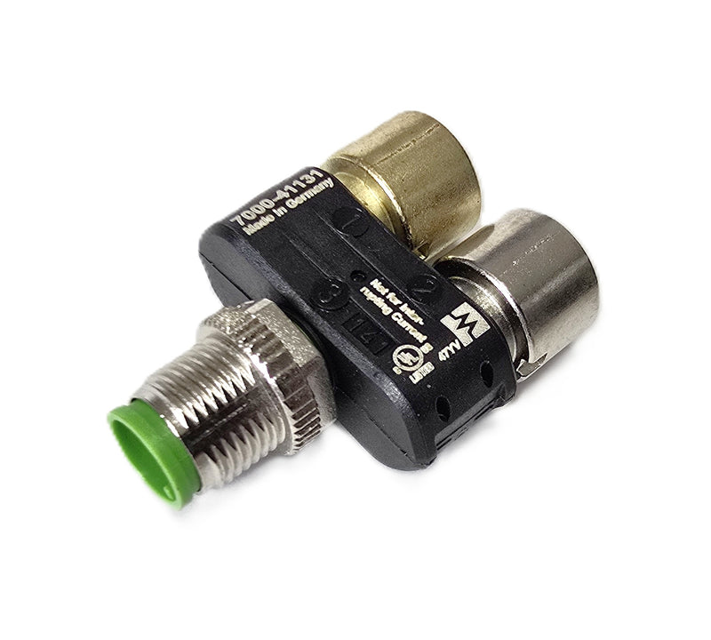 Murr 7000-41131-0000000 T-Coupler 2-Female to 1-Male M12 Splitter - Ne ...