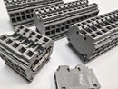 Wago 284-101 ( Lot of 42 ) Gray 24-8 AWG Terminal Blocks - New